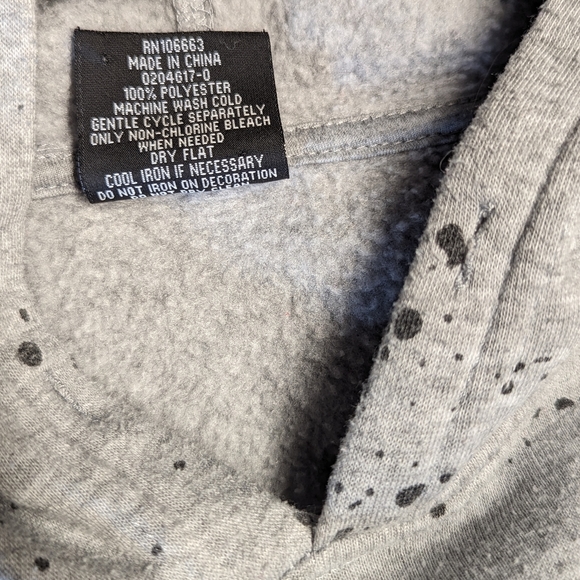 WT02 NASA Hoodie with splatter pattern size S - Picture 5 of 7